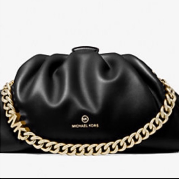 Michael Kors XL Nola Faux Leather Shoulder Bag and Clutch - Picture 1 of 4